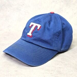 Texas Rangers 47 Brand Baseball Cap Blue Adjustable Strapback‎ One Size Hat